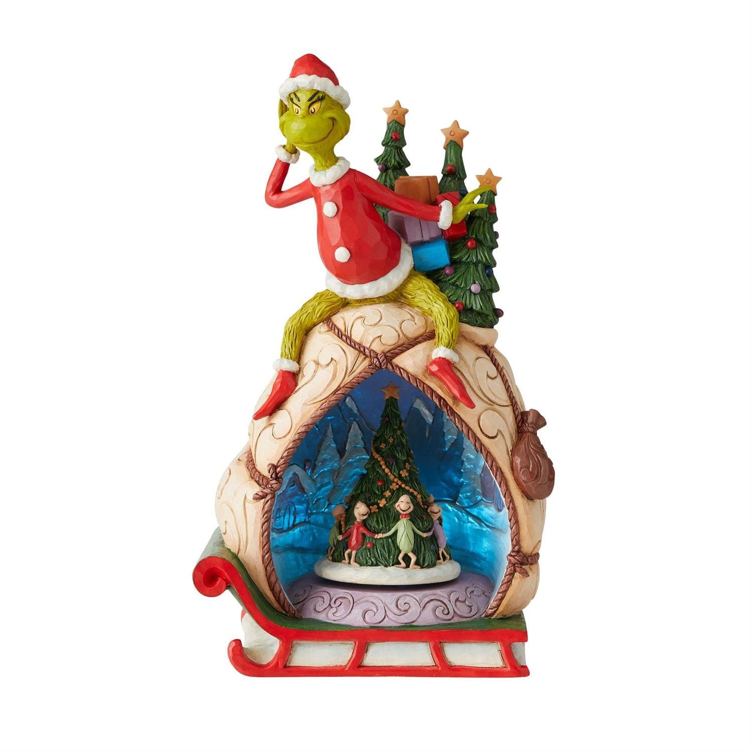 Grinch beleuchtete Drehplatte / Lighted Rotator - The Grinch by Jim Shore 6009699