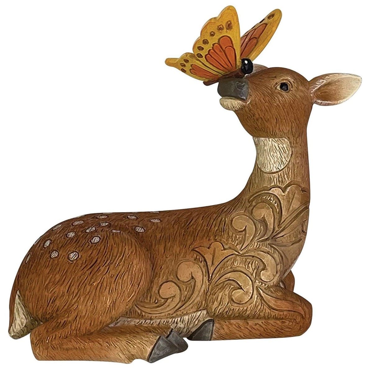 Reh mit Schmetterling - Deer with Butterfly Minifigur - 6017783 - Jim Shore Heartwood Creek Figur