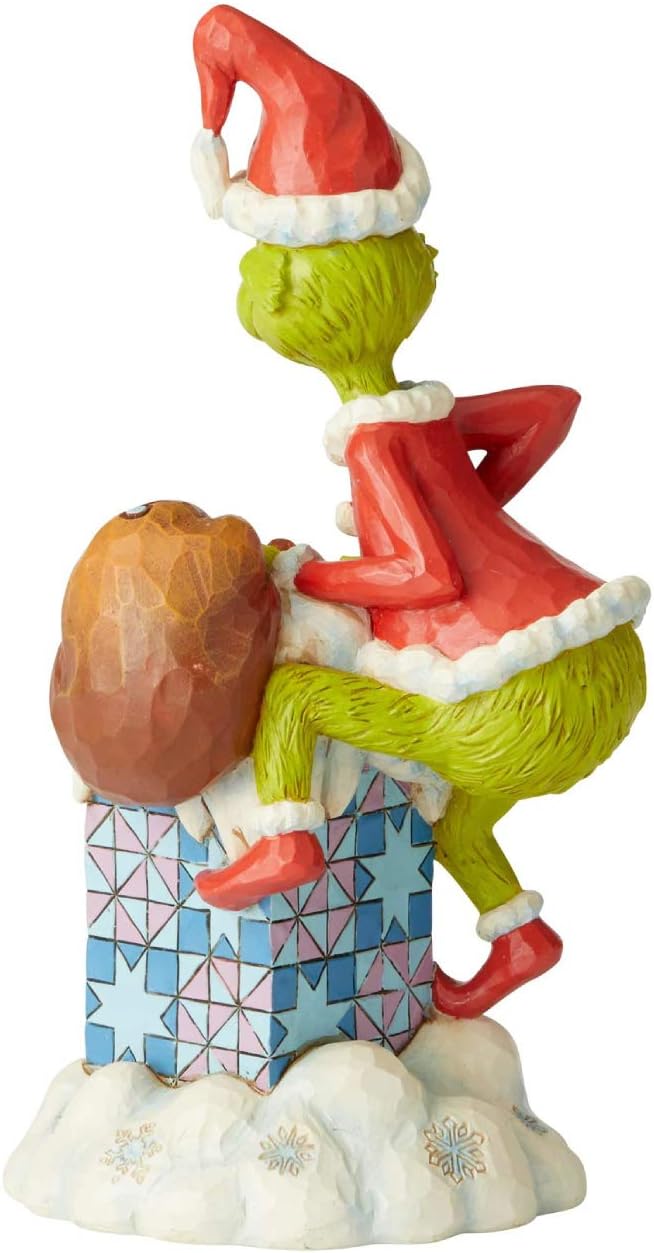 Grinch Climbing into Chimney / Grinch im Schornstein Jim Shore Grinch 6004066