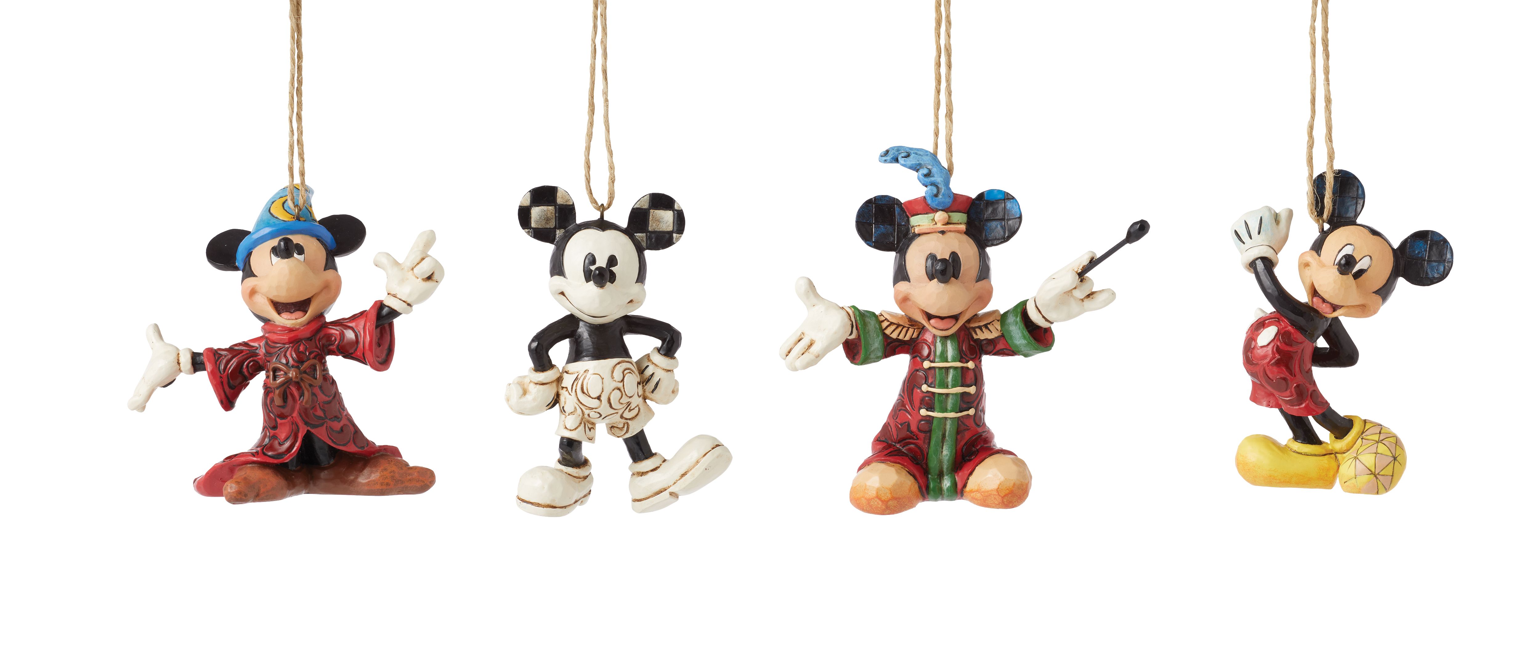Jim Shore, Disney Traditions, Jim Shore Disney, 6013565, Mickey Mouse Christmas Ornaments, Micky Maus Weihnachtsanhänger, Jim Shore Disneyfigur, Jim Shore Weihnachtsfigur