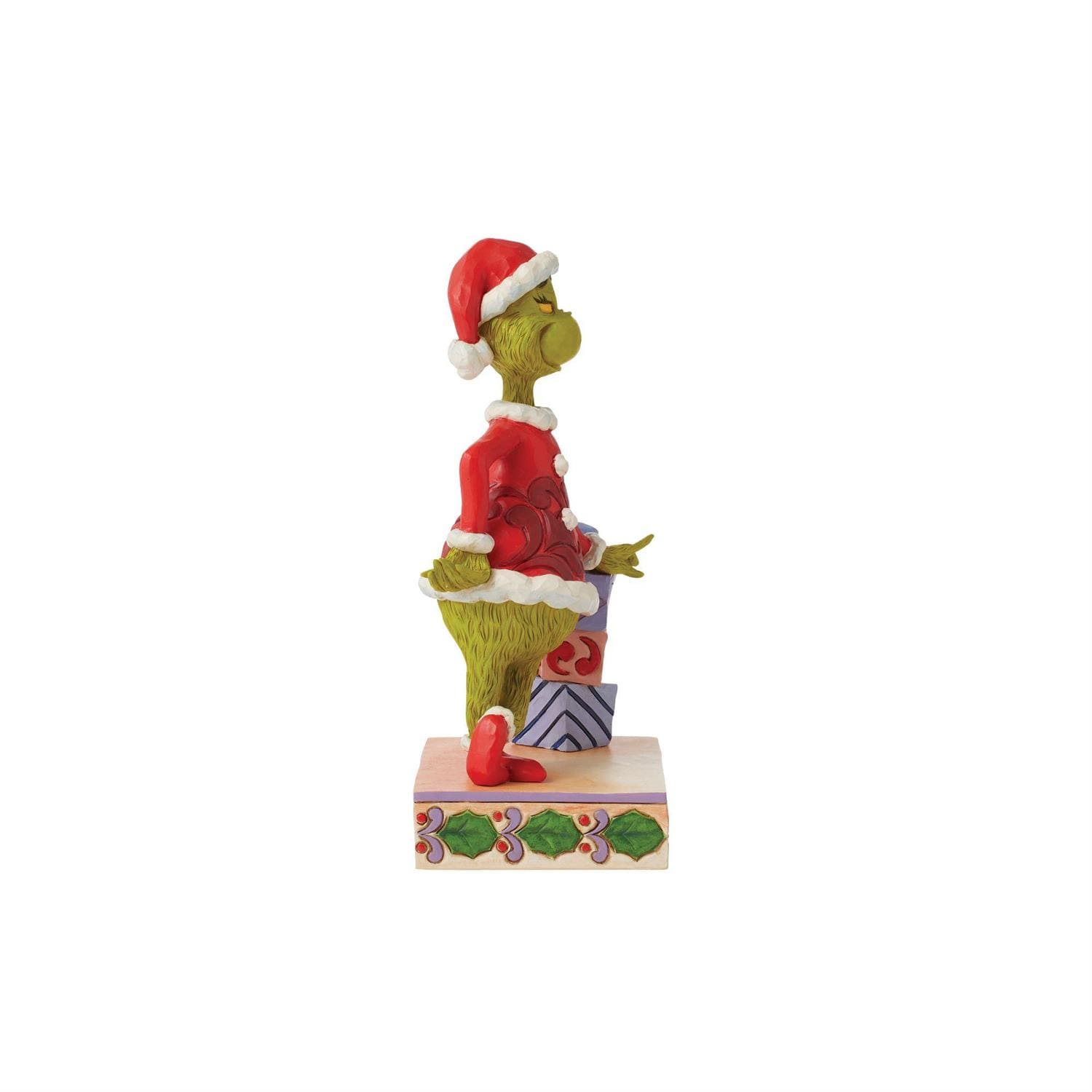 Grinch mit Geschenkstapel / Grinch Leaning on Gifts - Jim Shore The Grinch 6015218