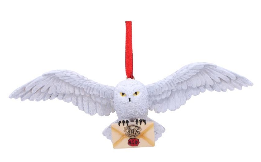 Harry Potter – Hedwig mit Hogwarts Brief Weihnachtsbaum-Schmuck Ornament 211122 von Nemesis