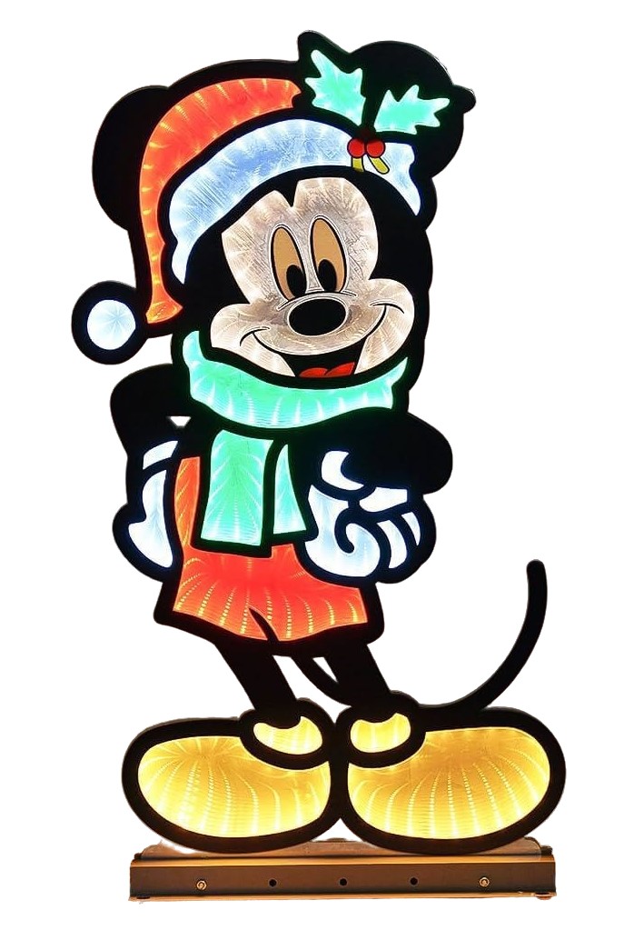 Infinity - Micky Maus 3D LED-Weihnachtsbeleuchtung | Disney Spiegellicht 40cm | Christmas Inspirations DN24507