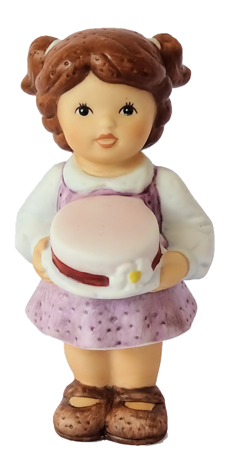 Herzliche Grüße - Mit Liebe gemacht Nina und Marco Figur mit Torte - Goebel 11748050