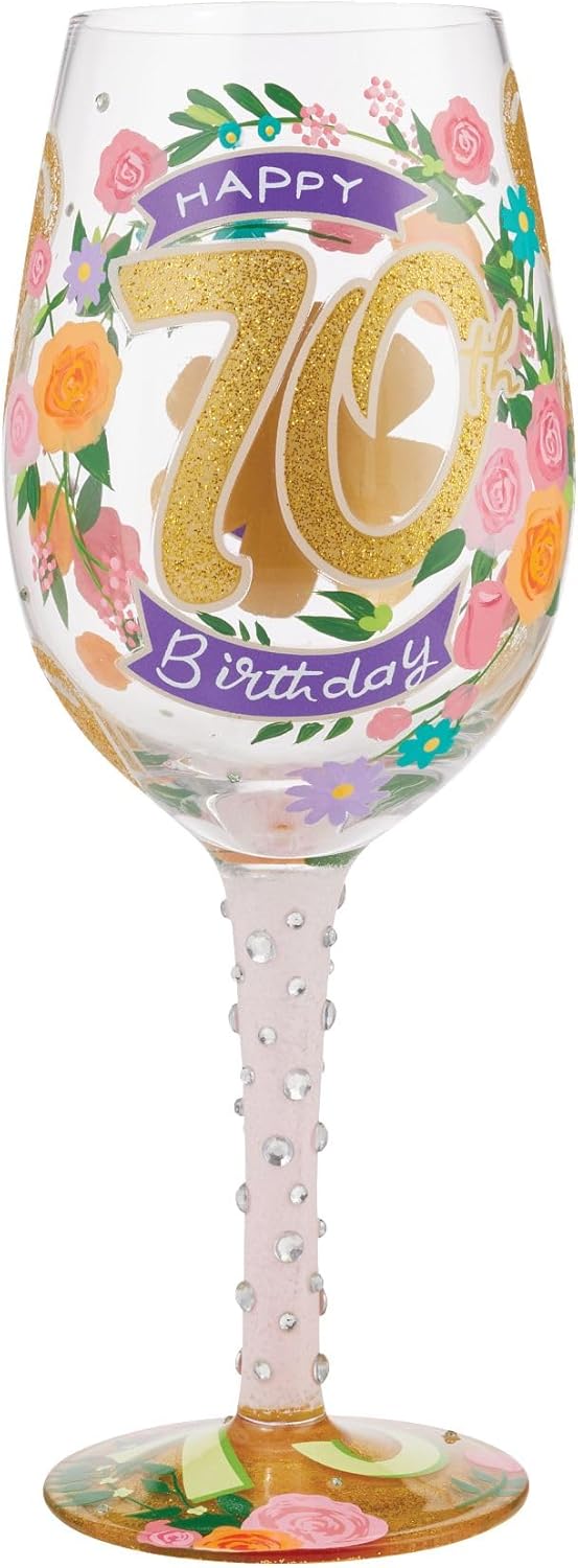 Geburtstagsglas - Happy 70th Birthday - Herzlichen Glückwunsch zum 70. Geburtstag - Lolita Weinglas 6010654