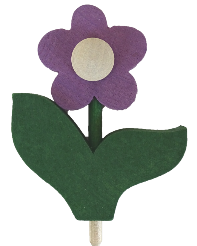 Sebastian Design, Sebastian Design Kerzenringe, Kerzenring, Candlerings, skandinavische Kerzenringe, Steckfiguren, Blume mit Blatt, 46-324