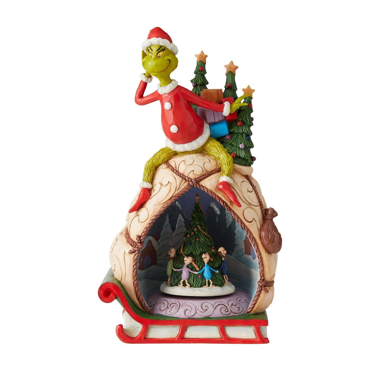 Grinch beleuchtete Drehplatte / Lighted Rotator - The Grinch by Jim Shore 6009699