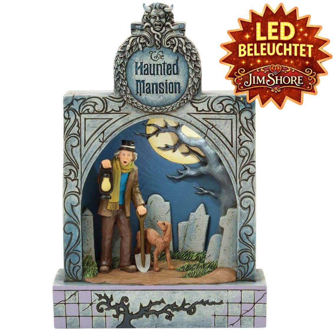 Haunted Mansion Ghostly Graveyard Guardian Diorama -  6017932 Disney Traditions Jim Shore Disneyfigur