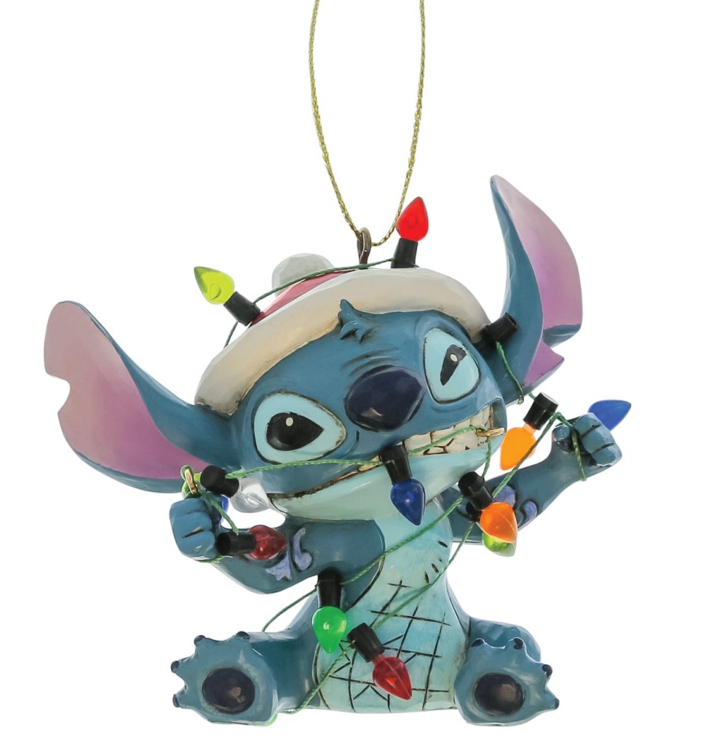 Stitch Wrapped In Lights Ornament / Stitch mit Lichterkette - Disney Traditions by Jim Shore 6017542