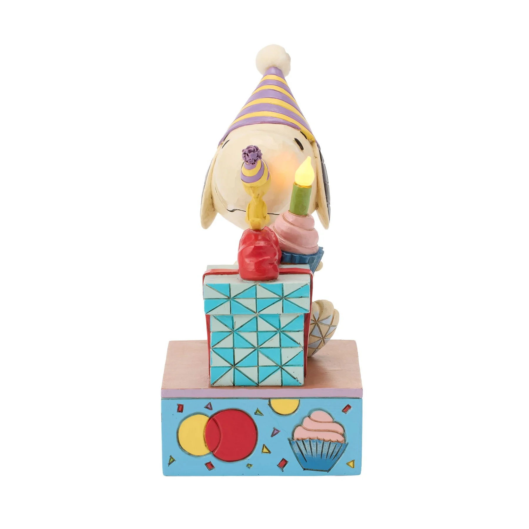You Take The Cake Snoopy Geburtstagsfigur mit LED Kerze und Cupcake - 6019599 Jim Shore Peanuts Snoopy Figur