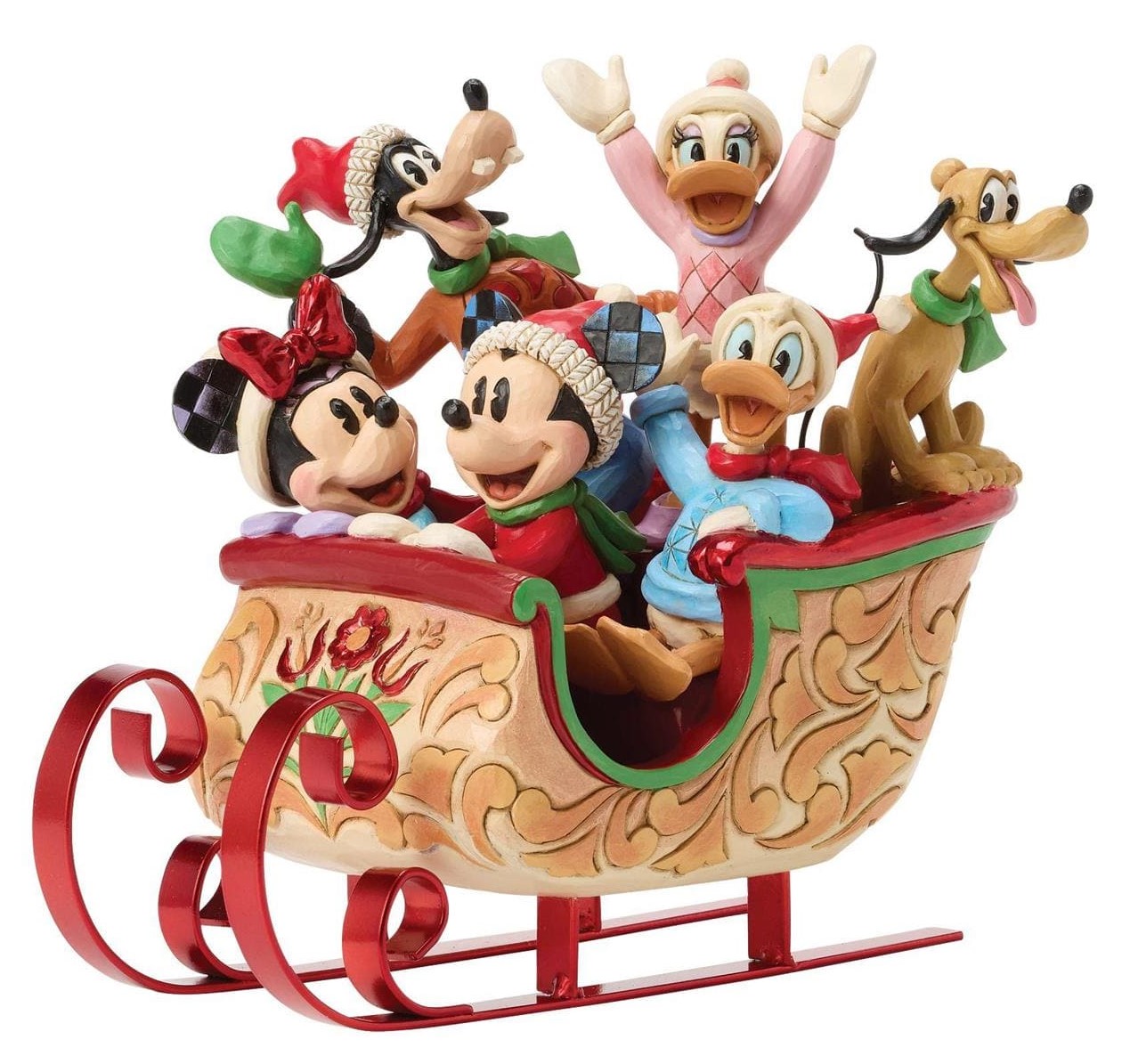 A Sleigh Full of Joy Mickey & Friends Schlitten / Sled - Disney Traditions by Jim Shore 6016883