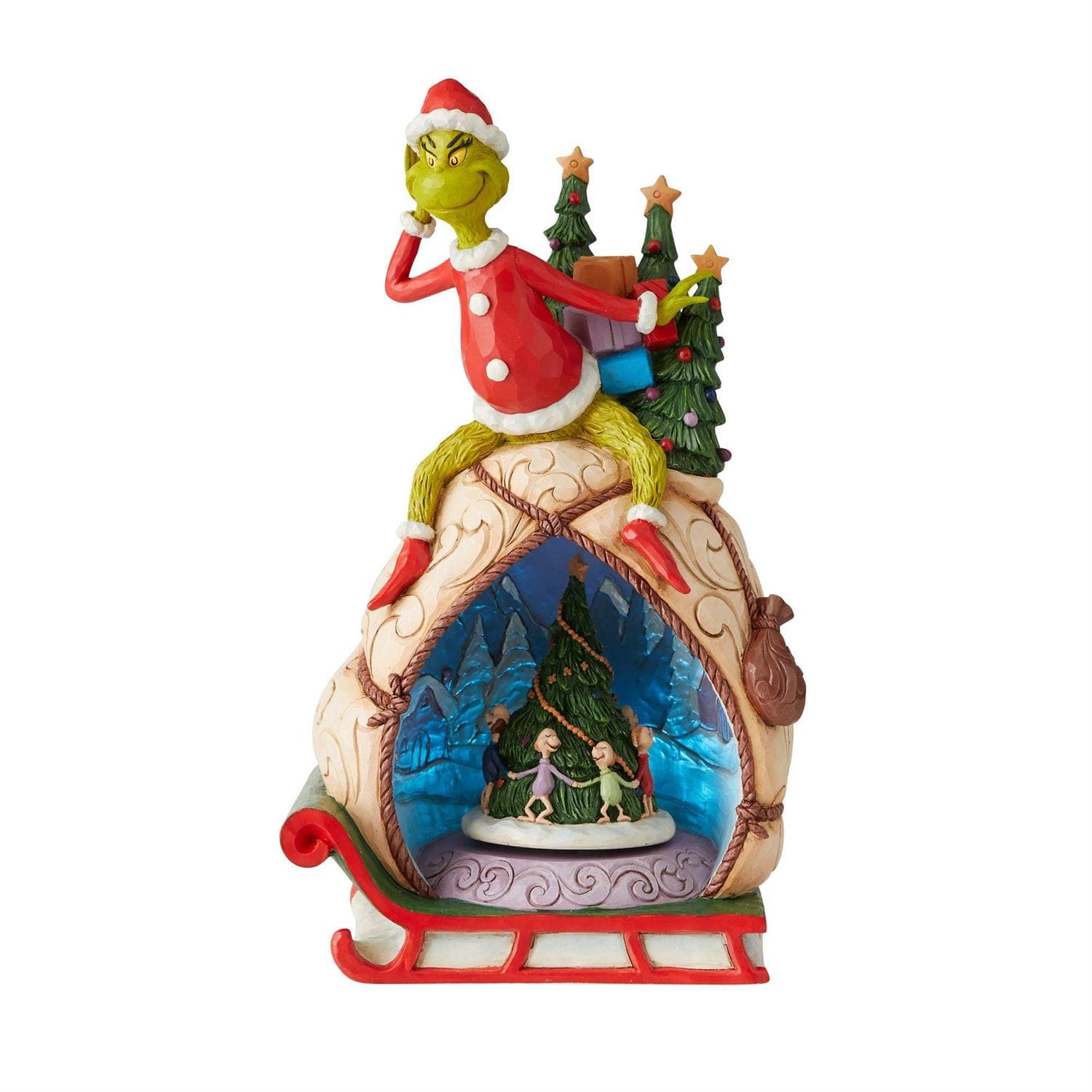 Grinch beleuchtete Drehplatte / Lighted Rotator - The Grinch by Jim Shore 6009699