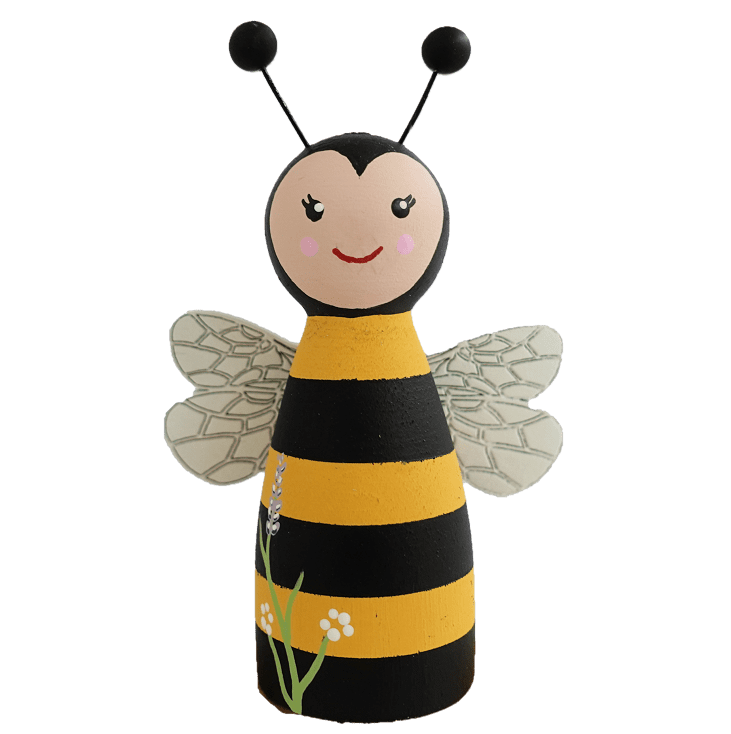 Gartenidylle - Biene PEG-Steckfigur für den großen Kerzenring von Sebastian Design