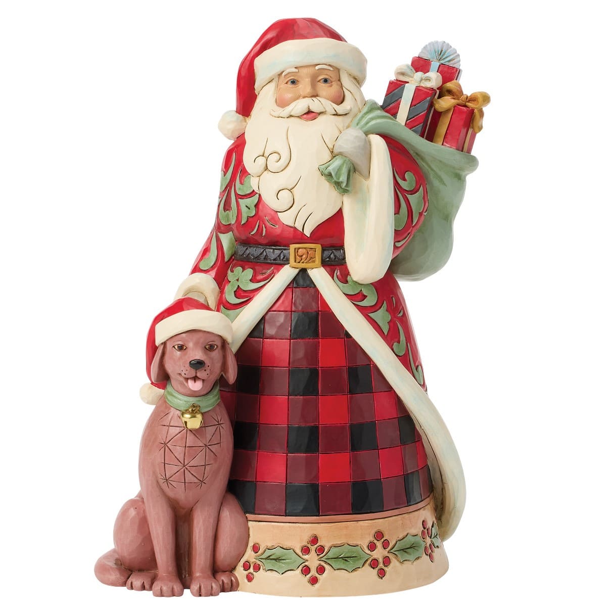 Santa' Companion Highland Glen Weihnachtsmann mit Hund 6019270 - Jim Shore Heartwood Creek Weihnachtsmann