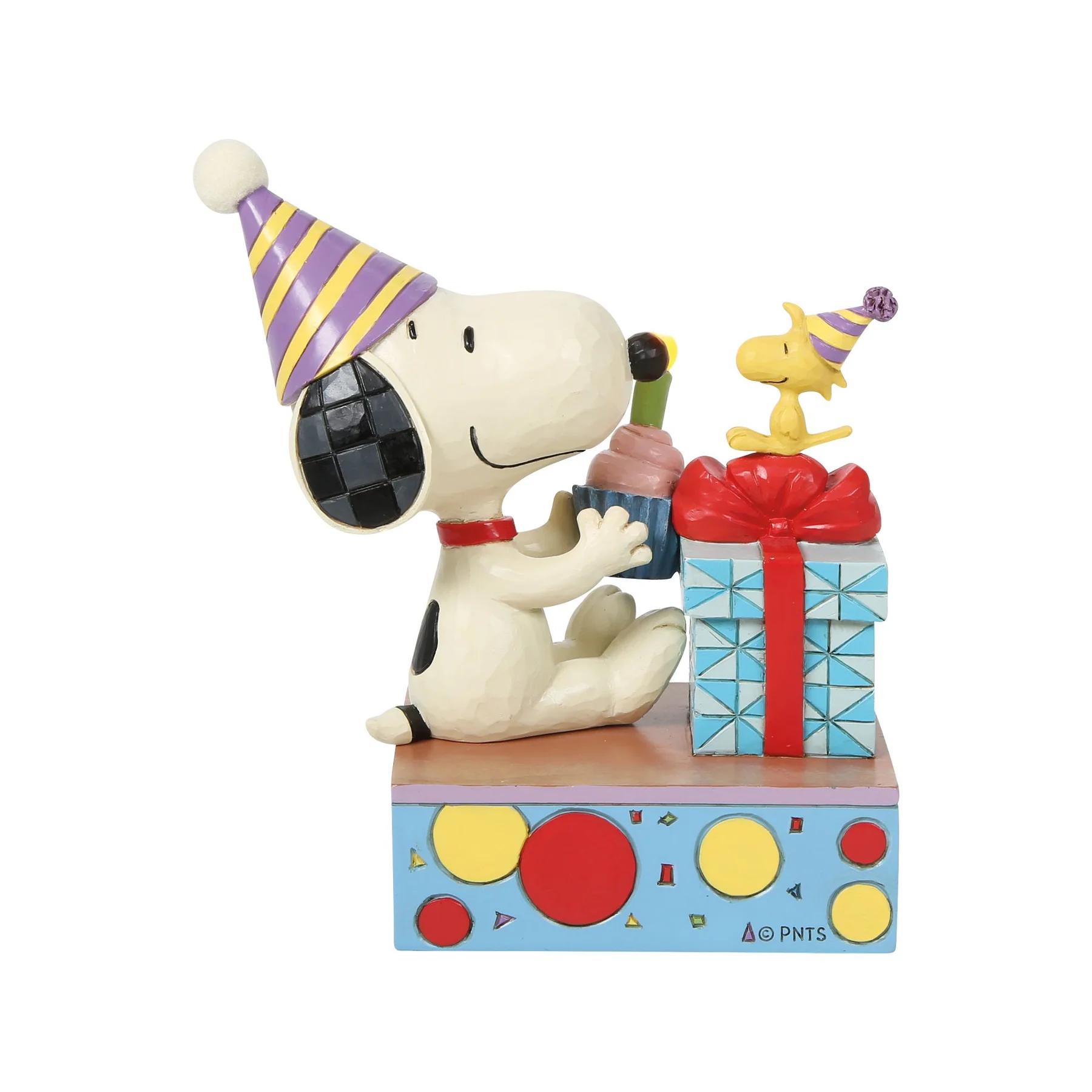 You Take The Cake Snoopy Geburtstagsfigur mit LED Kerze und Cupcake - 6019599 Jim Shore Peanuts Snoopy Figur