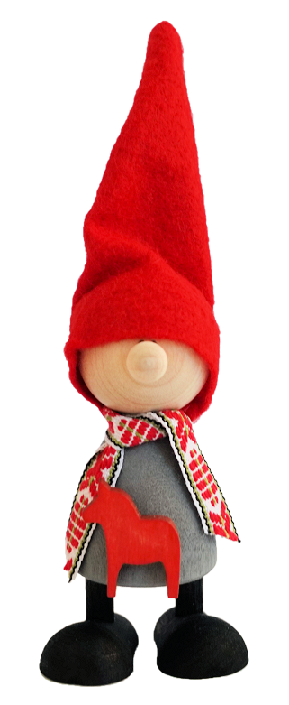 Nordic Design, nordisch, hygge, Wichtel Jaro, Wichtel grau, 194135-1002, Tomte, Nisse, Gonk, skandinavischer Wichtel, Wichtel mit Dalapferd