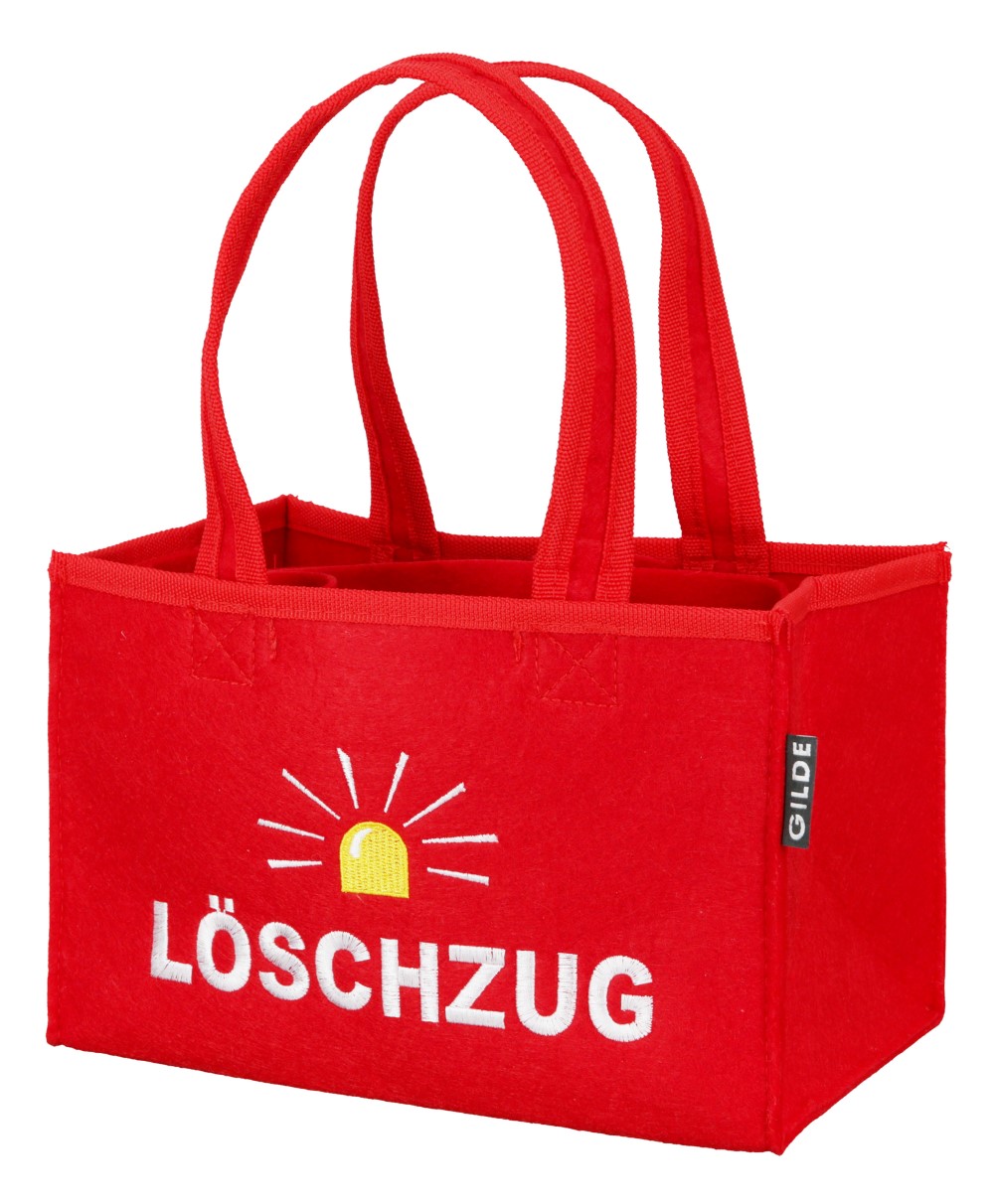 Flaschentasche Löschzug - Gilde Flaschentasche Filztasche 44591 / Flaschenträger 6 Flaschen - Tragetasche