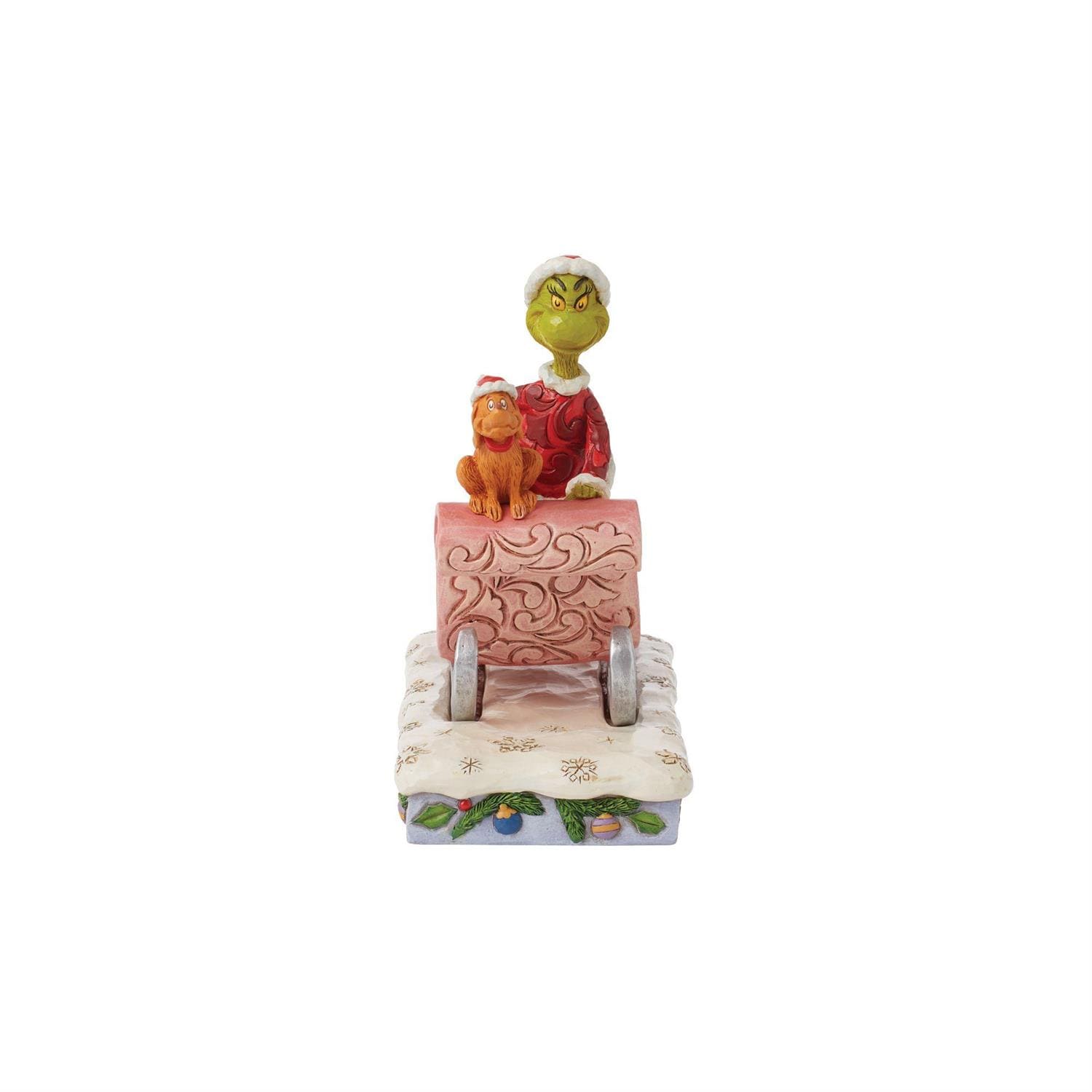 Grinch & Max auf Schlitten / on Sled - Jim Shore The Grinch 6015215