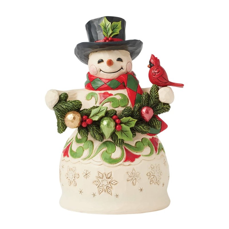 Finishing Touches Snowman - Weihnachtsstimmung Schneemann Heartwood Creek by Jim Shore 6017054
