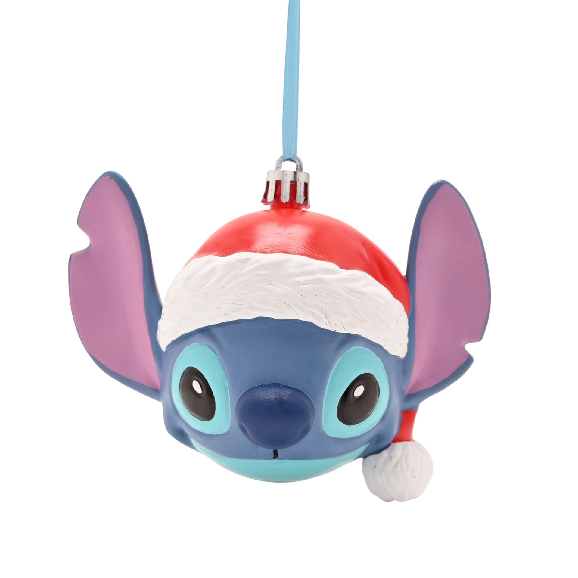 3D Stitch Kopf mit Weihnachtsmütze – Disney Weihnachtskugel & Anhänger XM23350 | Weihnachtsdeko
