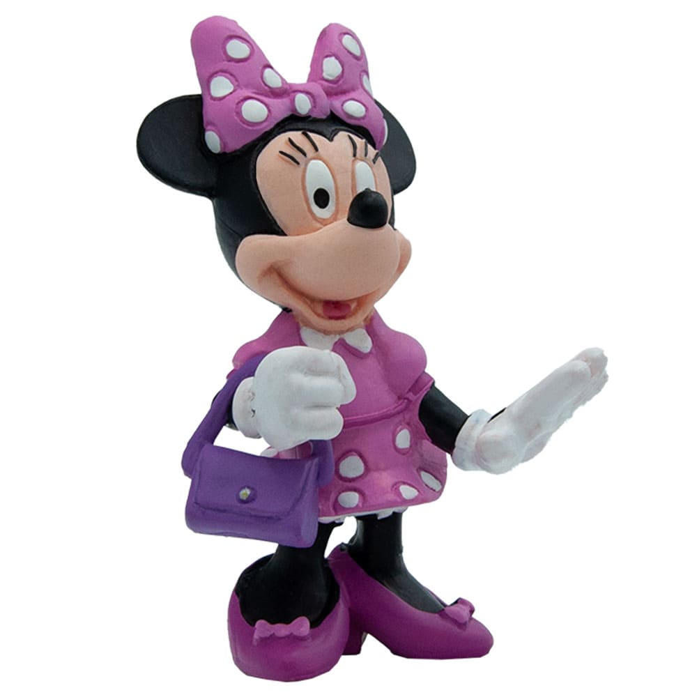 Micky & Friends - Minnie Maus mit Tasche /  Walt Disney Spielfigur - Tortenfigur - Disneyfigur Bullyland 15328