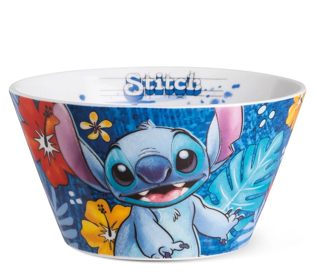 Schüssel Müslischale Stitch blau mit tropischen Blättern 122008 - Disney by Egan