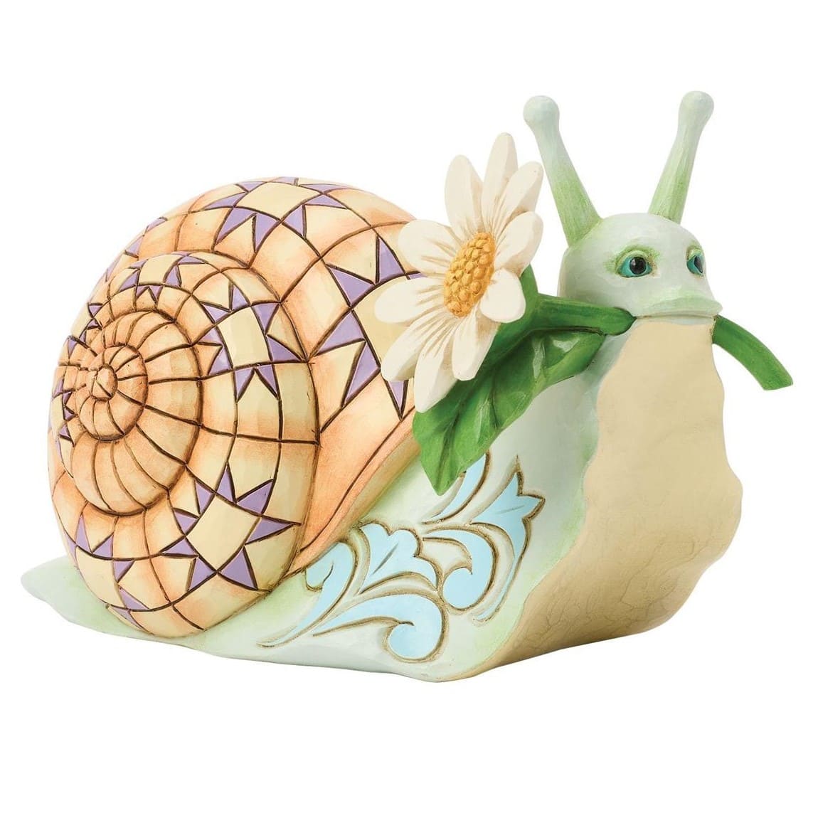 Springtime Charmer Schnecke mit Gänseblümchen / Daisy Minifigur - 6017782 - Jim Shore Heartwood Creek Figur Schnecke