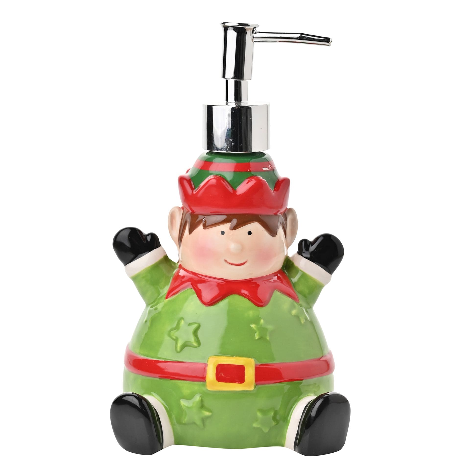 The Seasonal Gift Company, Seifenspender Weihnachtself, Christmas Elf, Flüssigseife, Seifenspender Weihnachten, Seifenspender Kreamik, nachhaltig