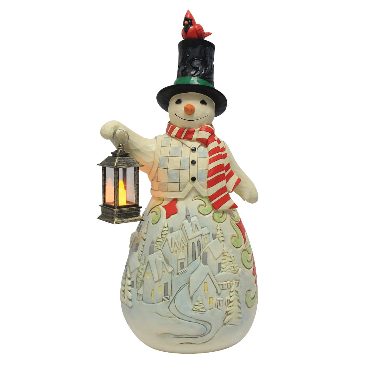 May Your Spirits Be Merry and Bright Schneemann XL mit LED Laterne 6019280 - Jim Shore Heartwood Creek