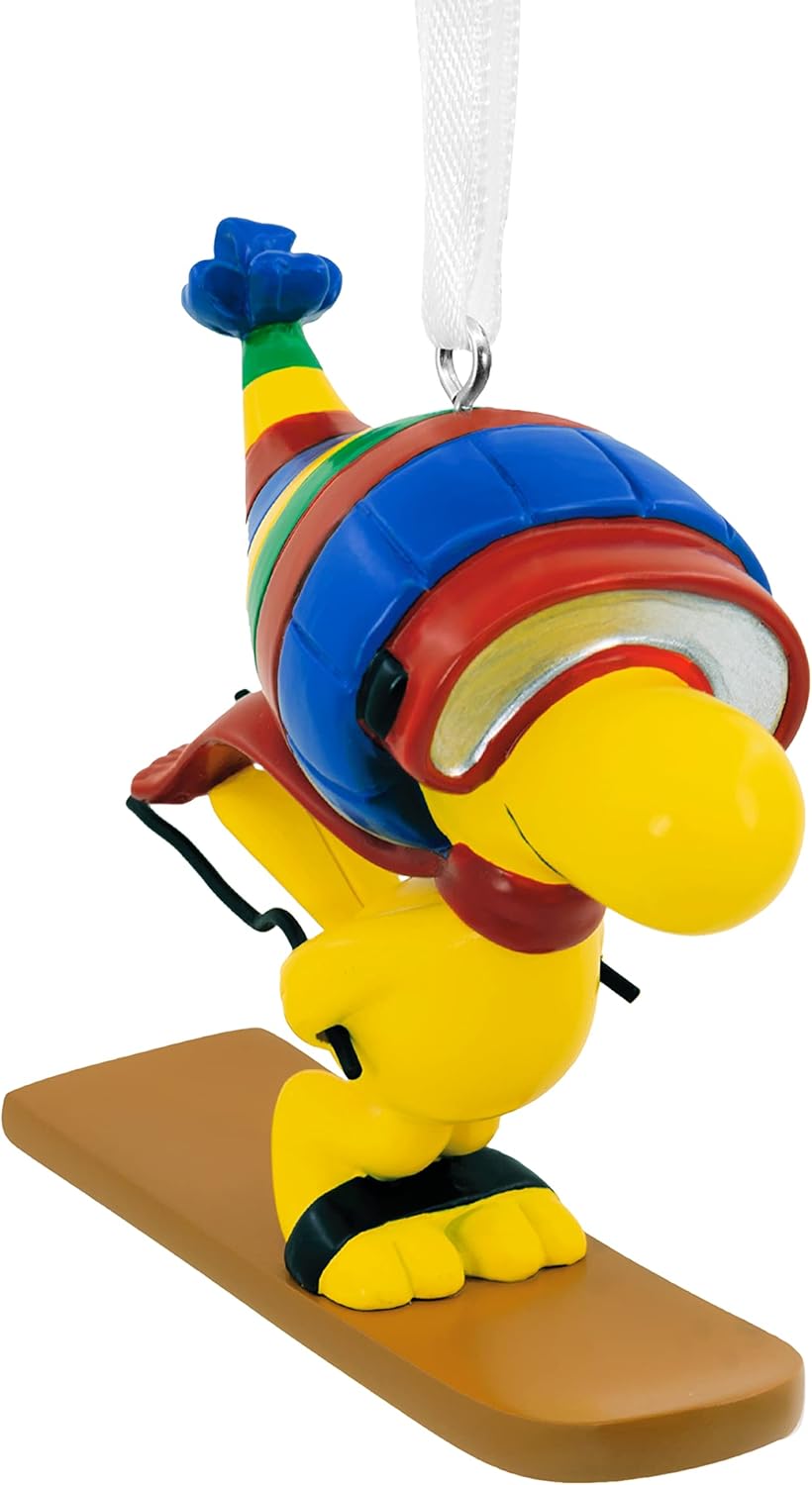X-Mas Peanuts - Woodstock auf Snowboard / Skiing / Skifahren - 30196738 Hallmark Ornament - Peanuts Weihnachtsanhänger