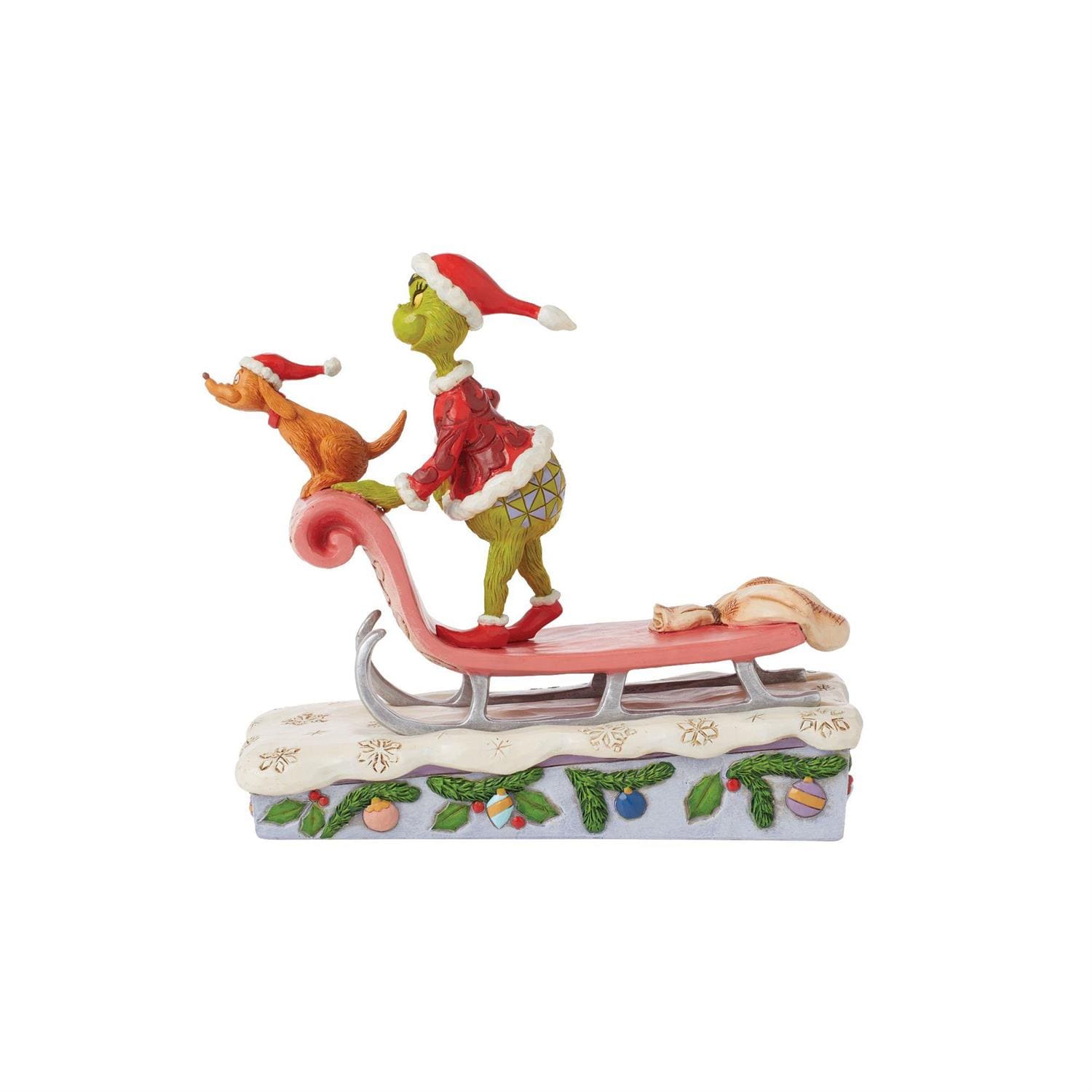 Grinch & Max auf Schlitten / on Sled - Jim Shore The Grinch 6015215