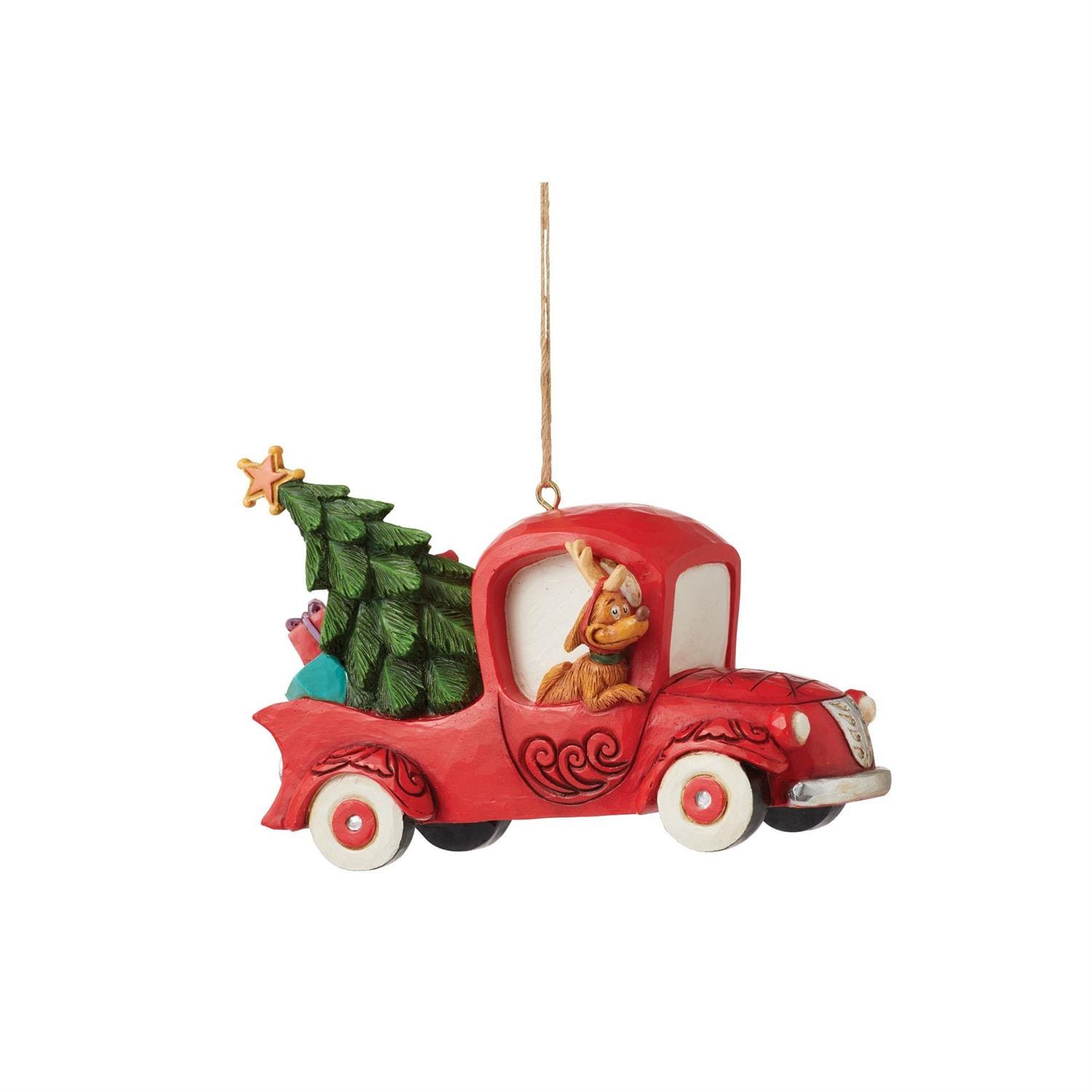 Grinch in a Red Truck Ornament - The Grinch by Jim Shore 6012706