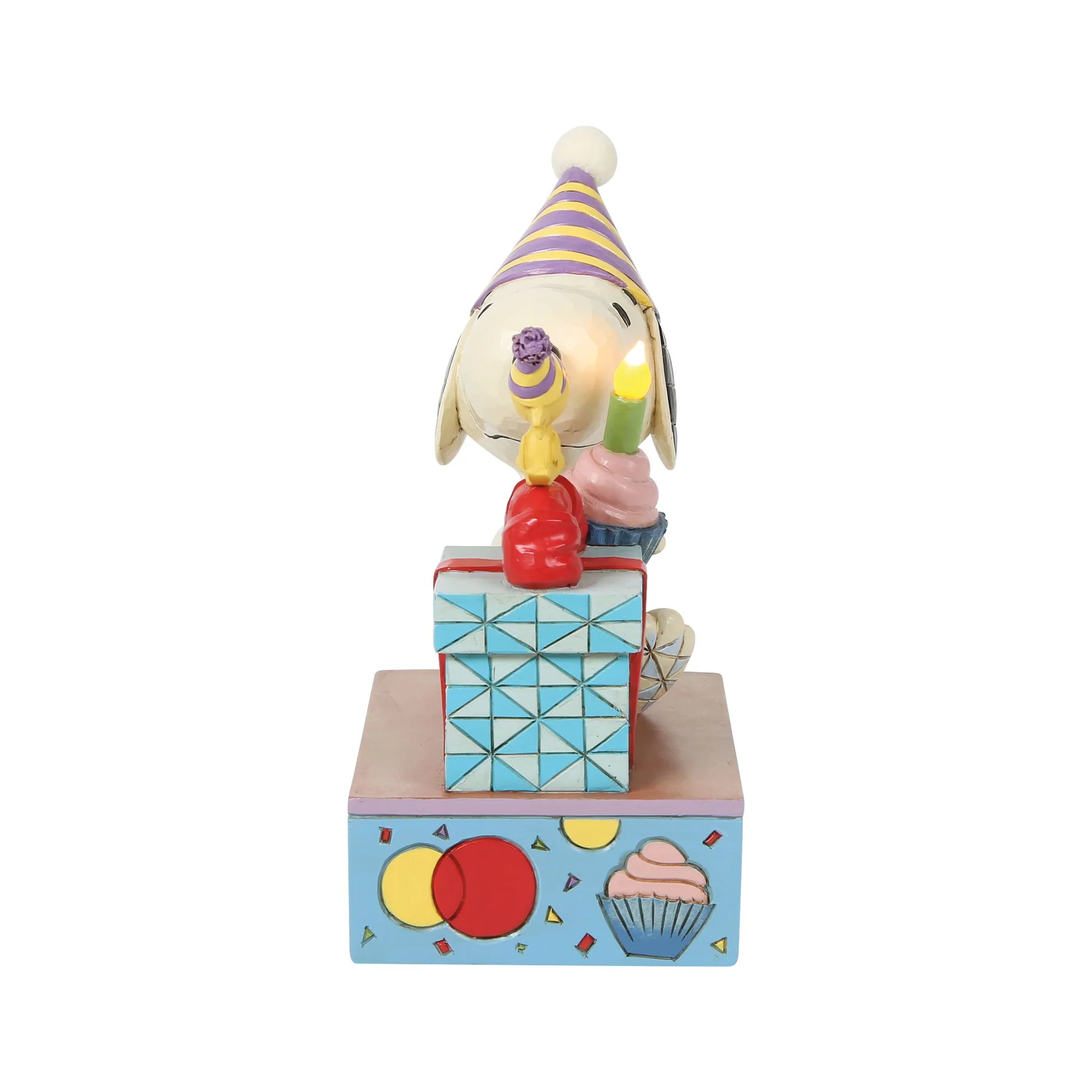 You Take The Cake Snoopy Geburtstagsfigur mit LED Kerze und Cupcake - 6019599 Jim Shore Peanuts Snoopy Figur