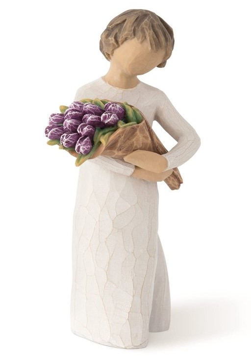 Blumenmädchen - Surprise / Überraschung - Willow Tree Figur von Susan Lordi 27788