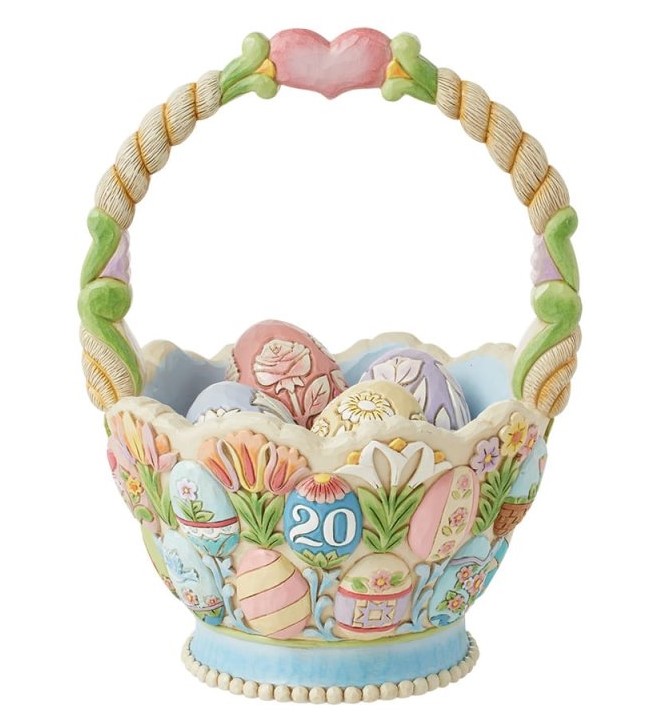 Easter Egg-stra Special Easter Basket - 20. jährlicher Osterkorb Jim Shore Heartwood Creek 6014433