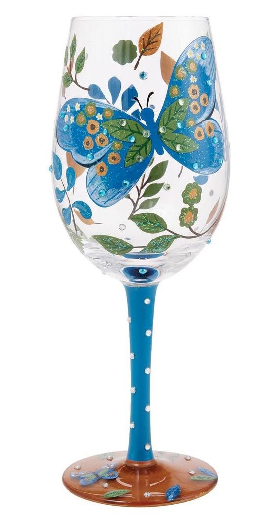 Gartenzauber - Garden Butterfly - Garten-Schmetterling - Lolita Weinglas  6016969