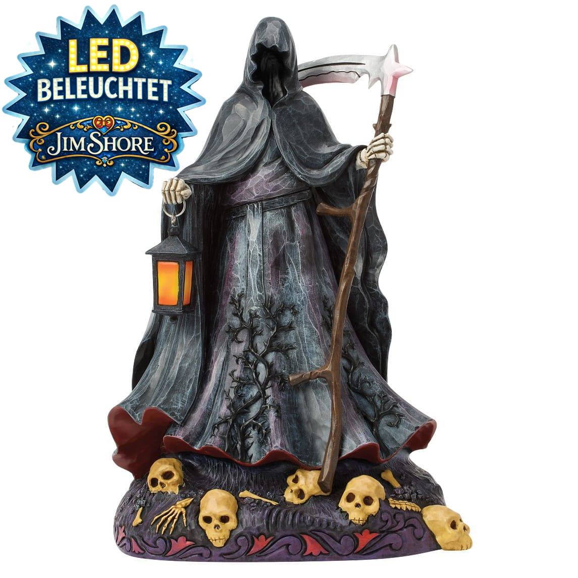 Haunted Nights Equal Many Frights Grim Reaper LED beleuchtet 6018086 - Jim Shore Heartwood Creek Halloween
