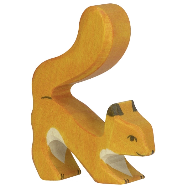 Sebastian Design, skandinavische Kerzenringe, Kerzenring, Kerzenringe, Candlerings, Steckfigur, Eichhörnchen orange, HK-80105
