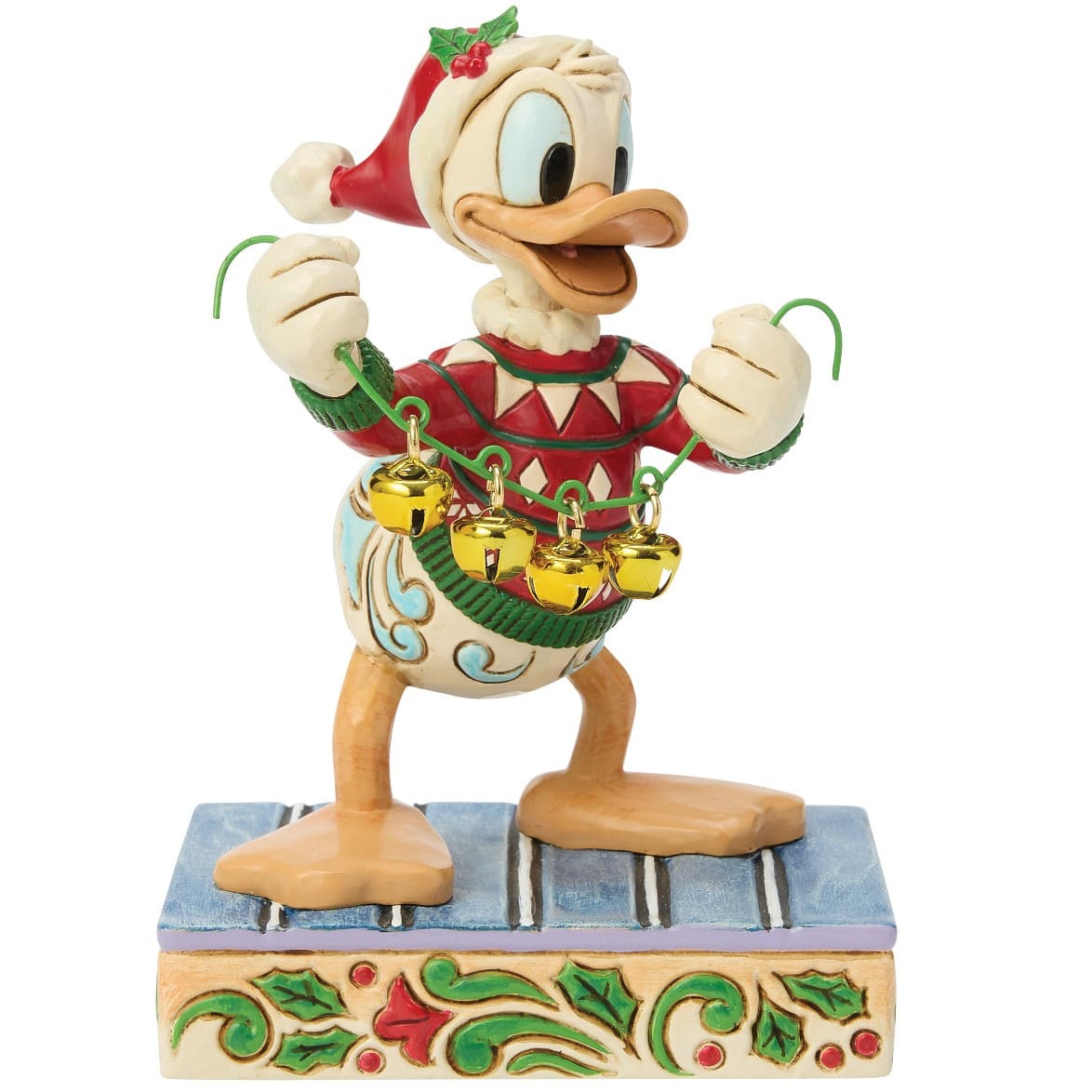 Holiday Jingle Donald Duck mit Glöckchen 6018713 Disney Traditions Jim Shore Disneyfigur