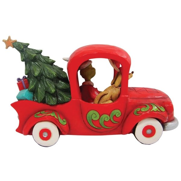 Grinch im roten Laster / Grinch in Red Truck - Grinch by Jim Shore 6010775