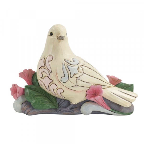 Jim Shore , Jim Shore Ostern, Heartwood Creek, Jim Shore Heartwood Creek, Jim Shore Vogel, 6010283, Weiße Taube, White Dove, Peaceful Messenger, Friedlicher Bote, Jim Shore Birds, Jim Shore Vögel