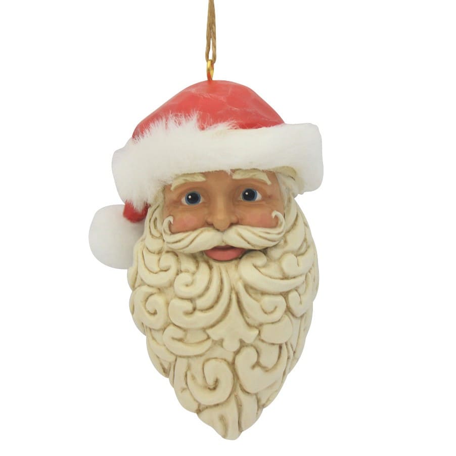 Vintage Santa Head Ornament - Weihnachtsmann - Heartwood Creek by Jim Shore 6019344