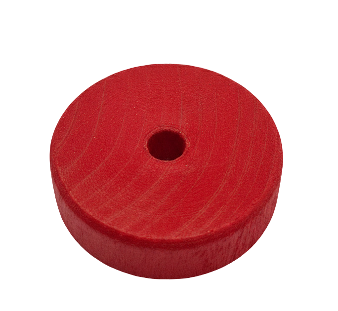 Fußplatte für Jahreszeitentisch in rot - Für Steckfiguren mit 6 mm Stecker