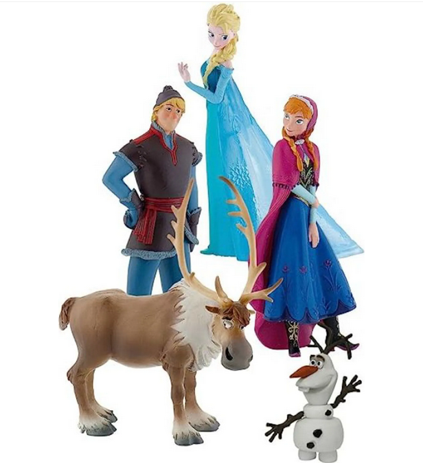 Frozen - Frozen I Geschenkset mit 5 Figuren - Disneyfigur Spielfigur Tortenfigur von Bullyland - 13413
