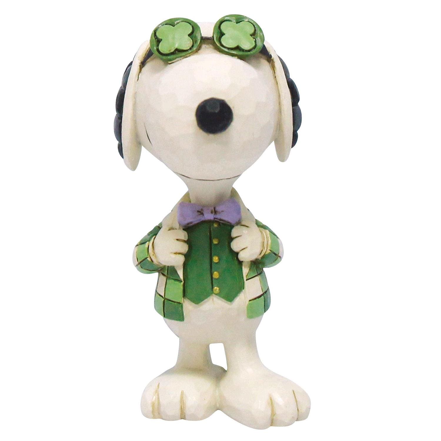 Snoopy Shamrock / Kleeblatt St. Patrick's Day Minifigur - 6017868 Jim Shore Peanuts Collection Peanuts Figur Glücksbringer
