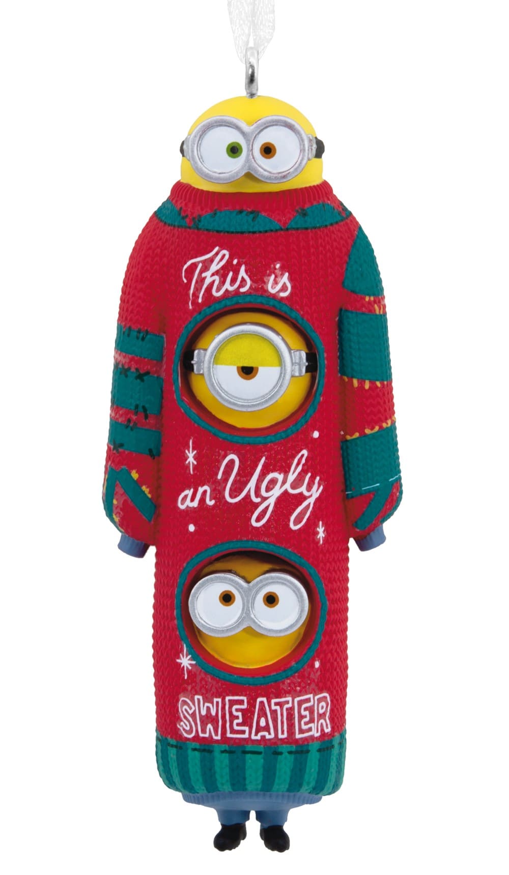 Minions im Ugly Sweater - Kevin, Stuart & Bob Hallmark Ornament - Weihnachtsanhänger Minions im Ugly Sweater - Kevin, Stuart & Bob Hallmark Ornament - Weihnachtsanhänger