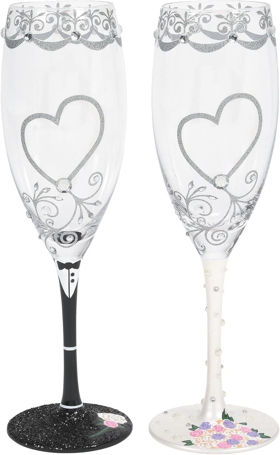 Hochzeitsglas - Mr. & Mrs. - Brautpaar, Set mit 2 Stück - Lolita Prosecco Gläser 6007478