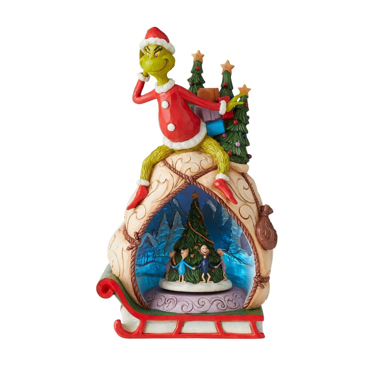 Grinch beleuchtete Drehplatte / Lighted Rotator - The Grinch by Jim Shore 6009699