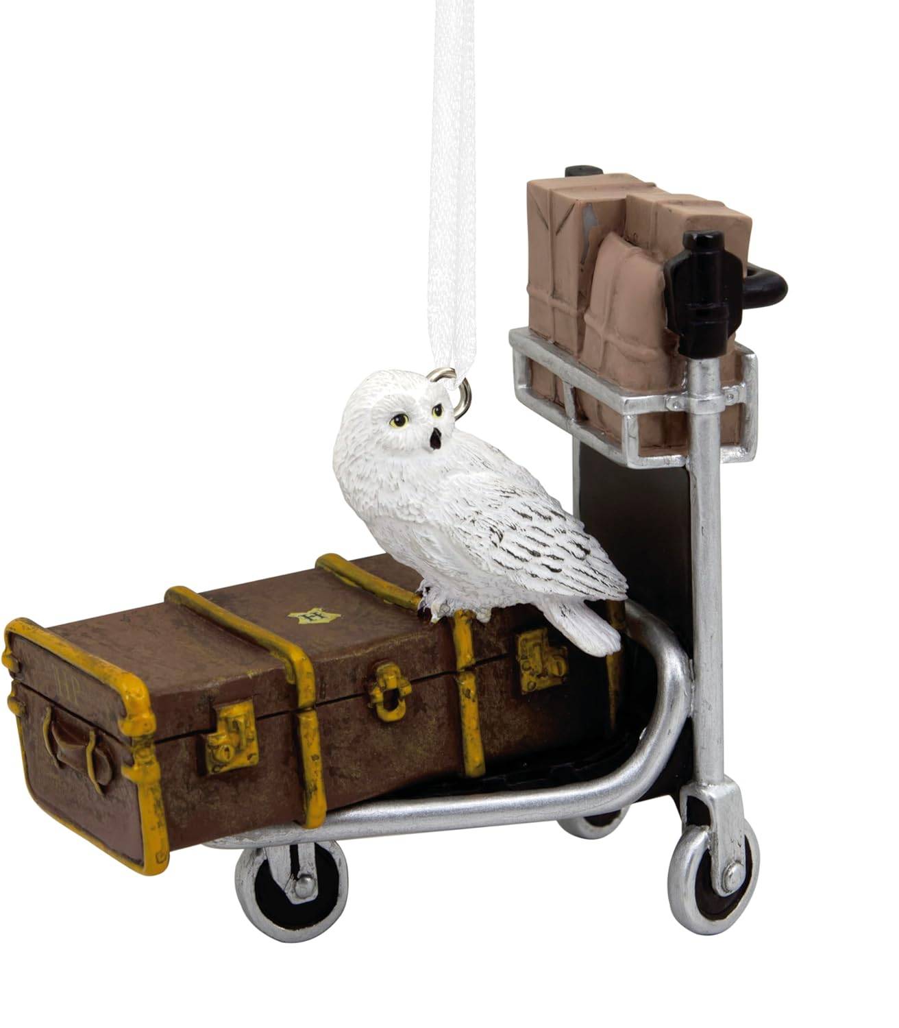 Harry Potter - Gepäckwagen mit Eule Hedwig Hallmark Ornament - Hallmark Weihnachtsanhänger Harry Potter - Gepäckwagen mit Eule Hedwig Hallmark Ornament - Hallmark Weihnachtsanhänger