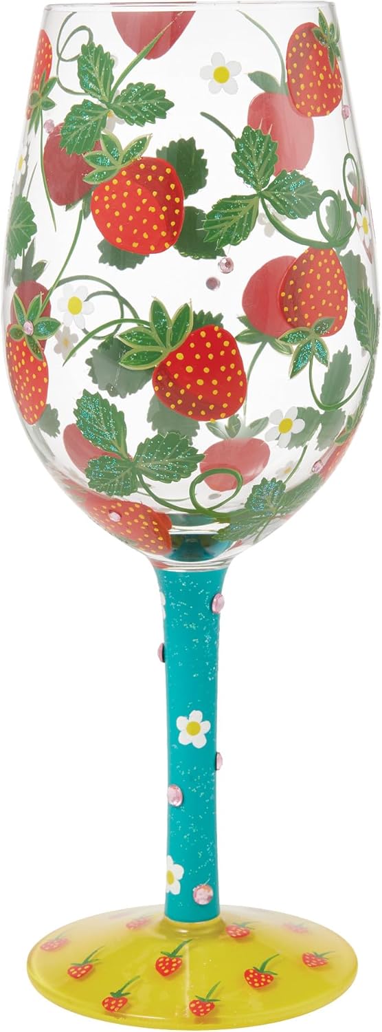Gartenzauber - Strawberry / Erdbeeren - Lolita Weinglas 6015427